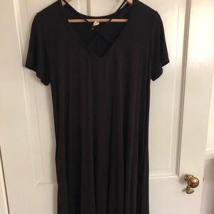 Black t-shirt dress